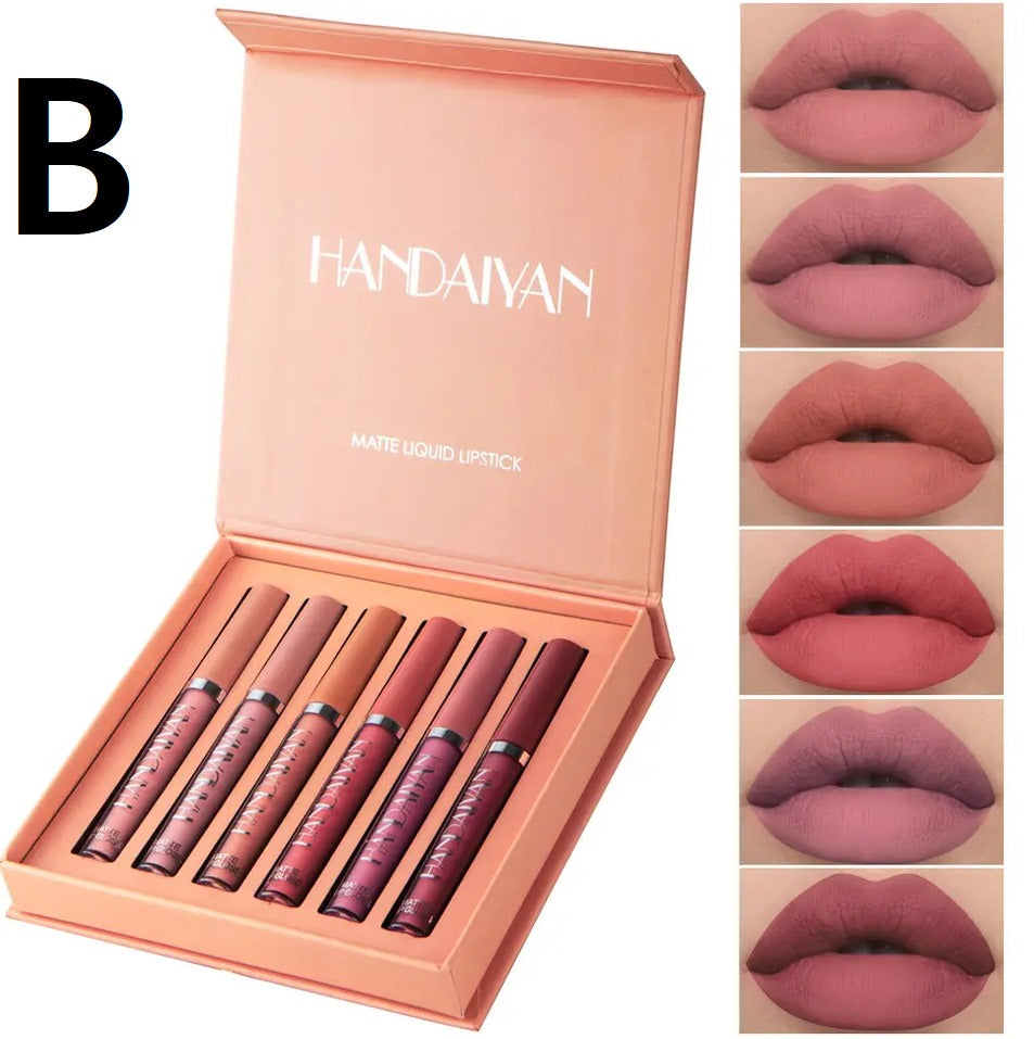 HANDAIYAN Matte Liquid Lipstick ®  Set x6 unidades
