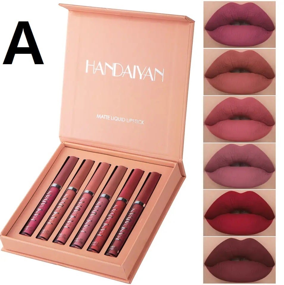 HANDAIYAN Matte Liquid Lipstick ®  Set x6 unidades
