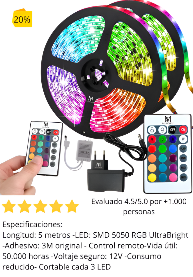 Cinta led  x 5 metros LumiStrip Pro™